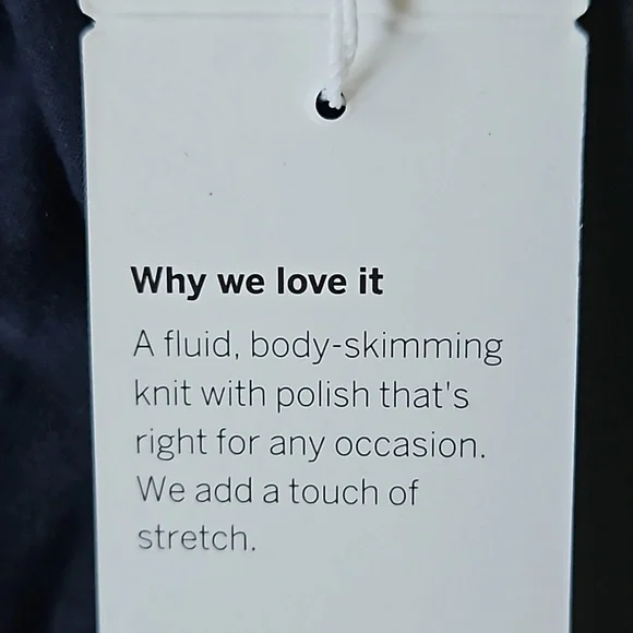 Eileen Fisher indigo scoop neck racer back viscose jersey dress-S - Picture 9 of 11